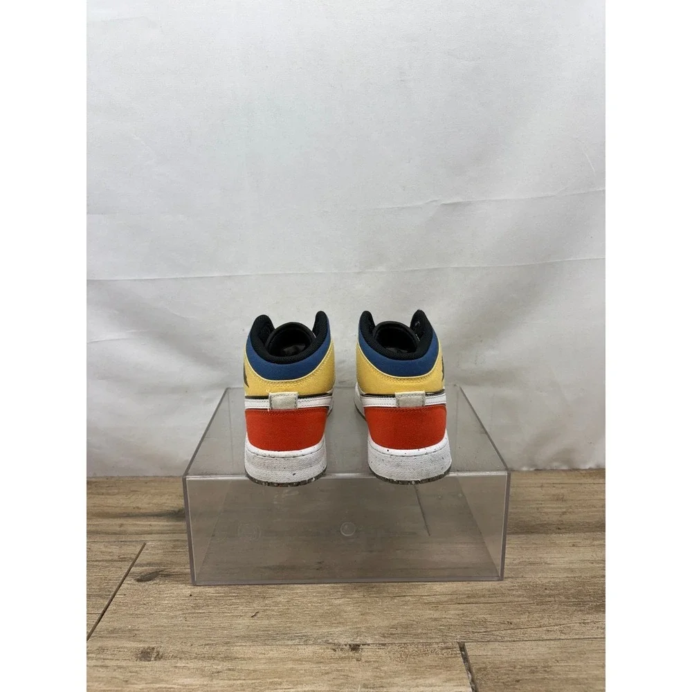 Jordan Mid Basketball Shoes Colorful Sneakers Youth 5 Woman's 6.5